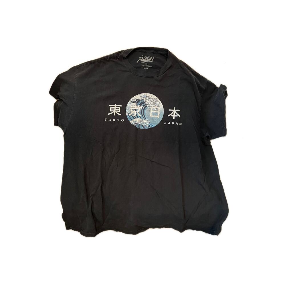 Popular Poison Tokyo Black T-Shirt Mens XXL